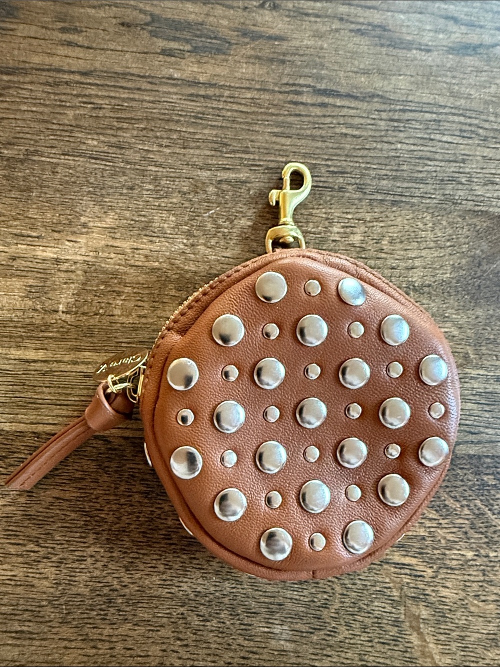 Clare V. Le Disco Studded Round Bag Charm